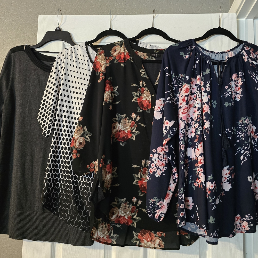 Floral and Polka Dot Women's Tops Collection